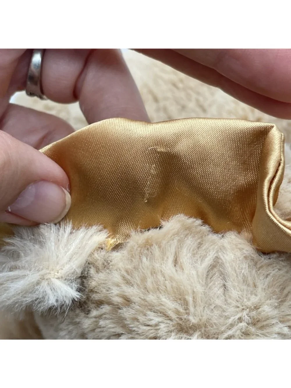 Kellytoy Tan Brown Stuffed Lion Lovey Security Blanket Rattle Satin Trim Plush